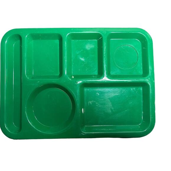 LOT of 7 Vintage MELAMINE Melmac DIVIDED Cafeteria FOOD Trays Tucker SiLite 614‎ - Picture 12 of 15